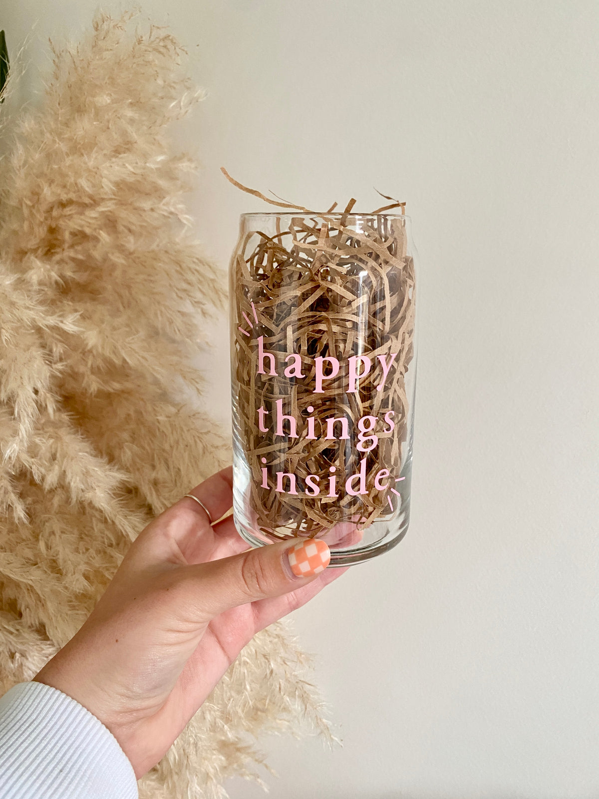 Happy Things Inside Glass