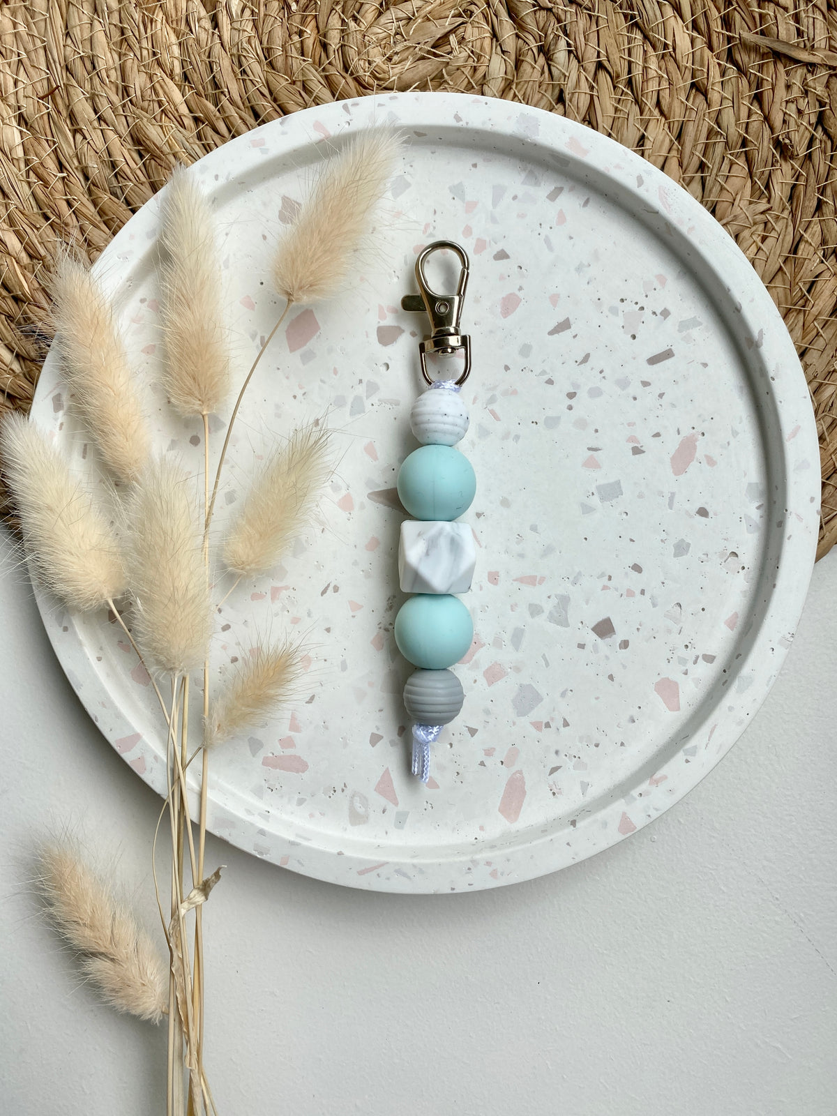 Marble Colour Range Keyring